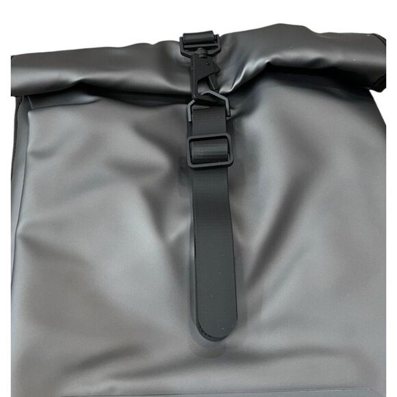 RAINS Weatherproof Waves Rucksack Silver Backpack Men Women Adjustable MSRP $125 - Picture 4 of 5